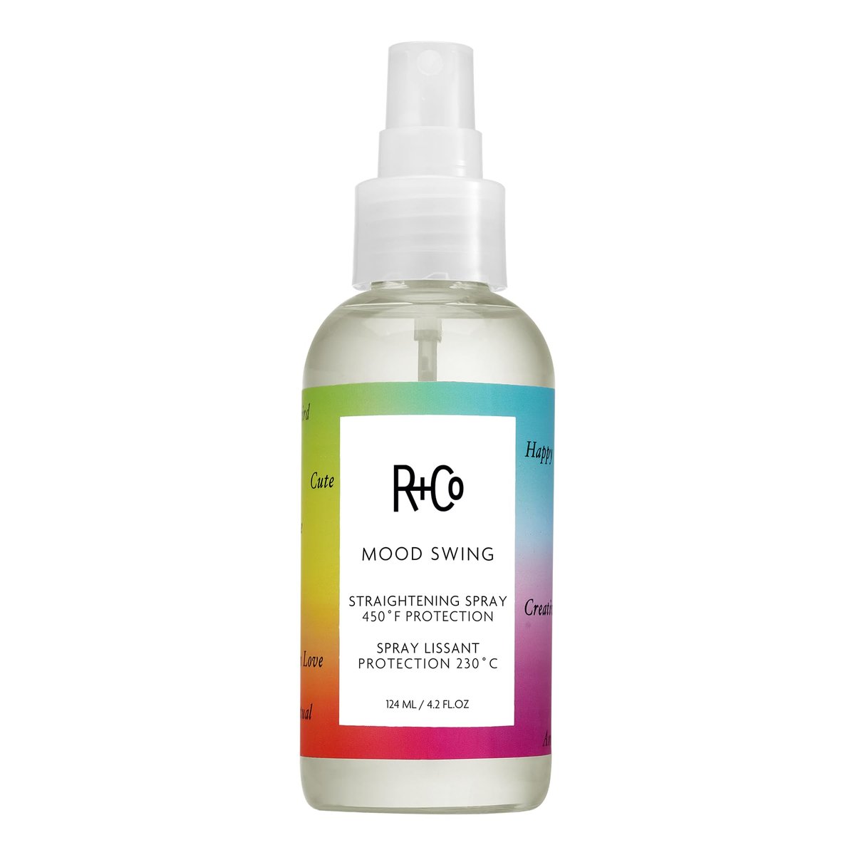 R+Co Mood Swing Straightening Spray - 4.2 oz (124 ml) - Heat Protectant & Frizz Control Avelisse