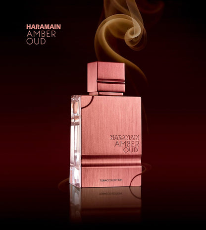 Al Haramain Amber Oud Tobacco Edition Eau de Parfum - Unisex Arabian Fragrance with Tobacco Leaf, Cinnamon, Vanilla & Dried Fruit - Long Lasting Cologne - 2 oz (60 ml) Spray Avelisse