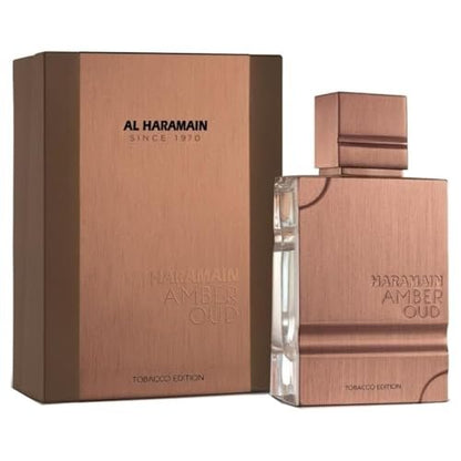 Al Haramain Amber Oud Tobacco Edition Eau de Parfum - Unisex Arabian Fragrance with Tobacco Leaf, Cinnamon, Vanilla & Dried Fruit - Long Lasting Cologne - 2 oz (60 ml) Spray Avelisse