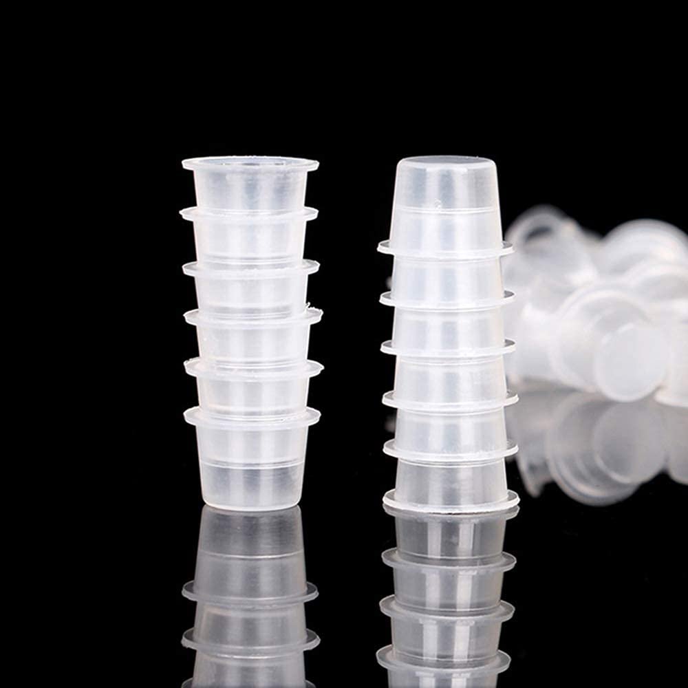 Joylife 300PCS Disposable Tattoo Ink Cups, 14mm Medium Pigment Cups for Tattoo Kits and Supplies - görsel 8