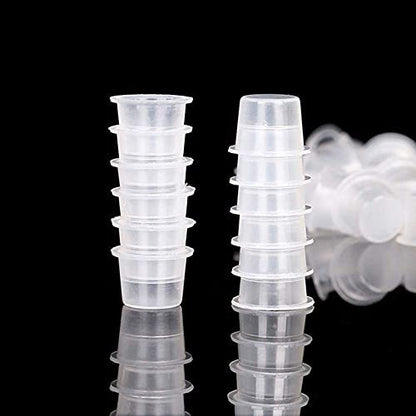 Joylife 300PCS Disposable Tattoo Ink Cups, 14mm Medium Pigment Cups for Tattoo Kits and Supplies
