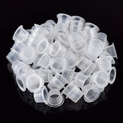 Joylife 300PCS Disposable Tattoo Ink Cups, 14mm Medium Pigment Cups for Tattoo Kits and Supplies