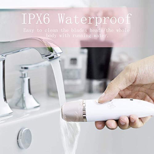 RenFox Electric Razor for Women - Painless 2-in-1 Shaver, Wet & Dry, Rechargeable, Rose Gold Avelisse