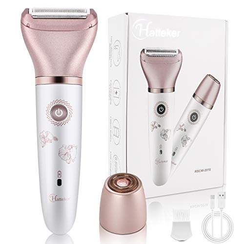 RenFox Electric Razor for Women - Painless 2-in-1 Shaver, Wet & Dry, Rechargeable, Rose Gold Avelisse