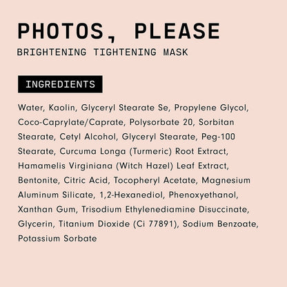 Versed Photos, Please - Tightening & Brightening Turmeric Face Mask with Kaolin Clay | Pore-Tightening, Hydrating, Exfoliating Mask for Blackheads & Uneven Skin Tone (1.5 fl oz)