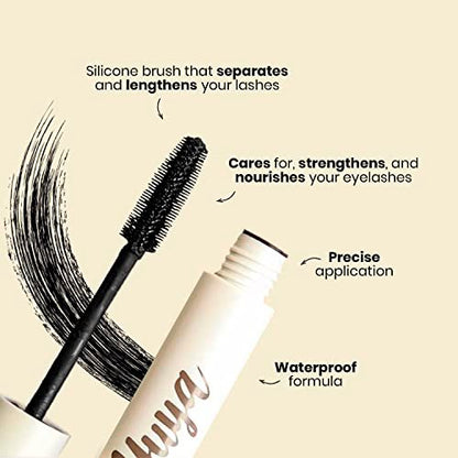 YuYa Cruelty-Free Natural Oil Mascara – Burgundy – Long Voluminous Lashes Avelisse