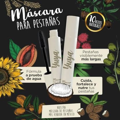 YuYa Cruelty-Free Natural Oil Mascara – Burgundy – Long Voluminous Lashes Avelisse