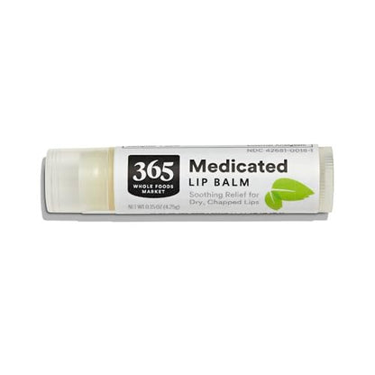 365 by Whole Foods Market Medicated Lip Balm – Soothing Relief for Dry Chapped Lips, 0.15 oz