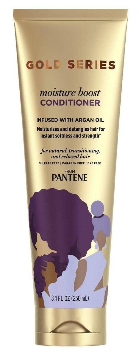 Pantene Gold Series Moist Boost Conditioner - 8.4 oz | Sulfate-Free Hydrating Conditioner for Natural Hair Avelisse