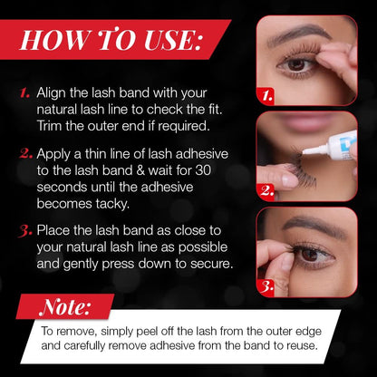Ardell Demi Wispies False Eyelashes Multipack – Natural Wispy Lashes with Invisiband, 6 Pairs (Pack of 2), Black Avelisse