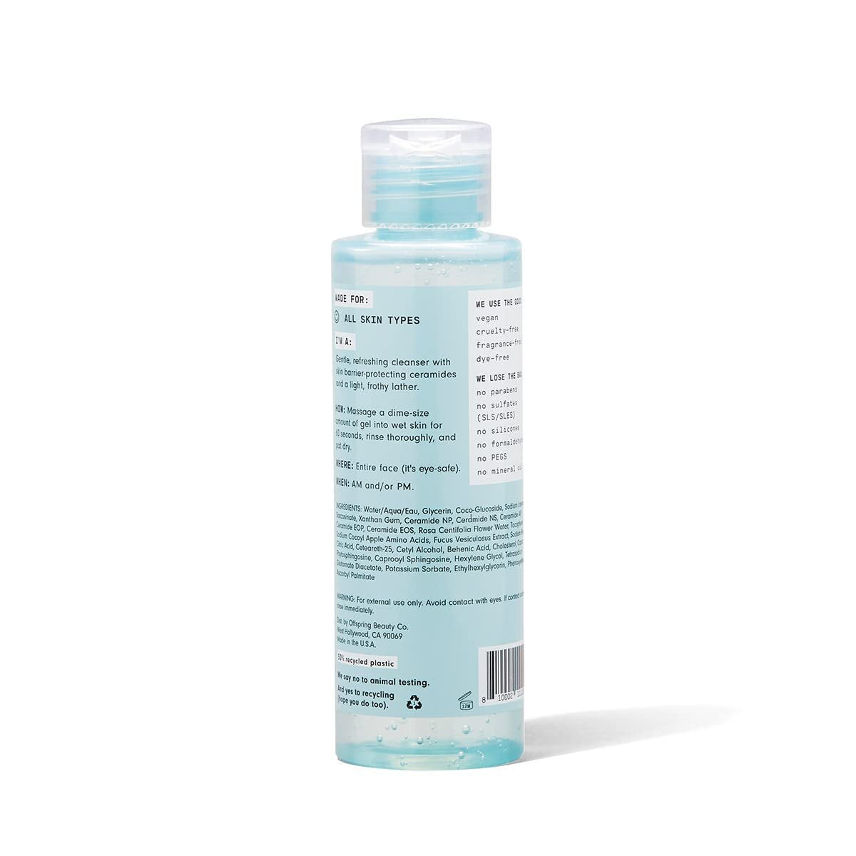 Versed Wash It Out Gel Face Cleanser – Gentle Daily Face Wash for All Skin Types, 4 Fl Oz - görsel 4