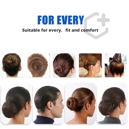 Smilco 100 Pcs 26 Inches Hair Nets - Elastic Invisible Mesh Wig Nets for Hair Bun, Ballet, Kitchen, Food Service (Black) - görsel 14