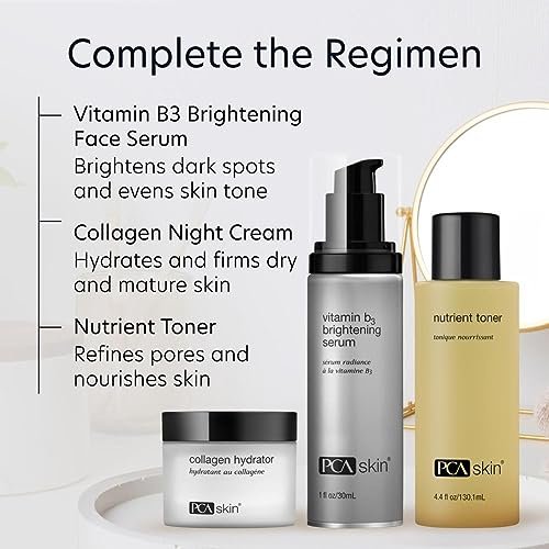 PCA SKIN Vitamin B3 Brightening Serum - Anti-Aging Niacinamide Serum for Dark Spots & Uneven Skin Tone, 1 oz Pump Avelisse