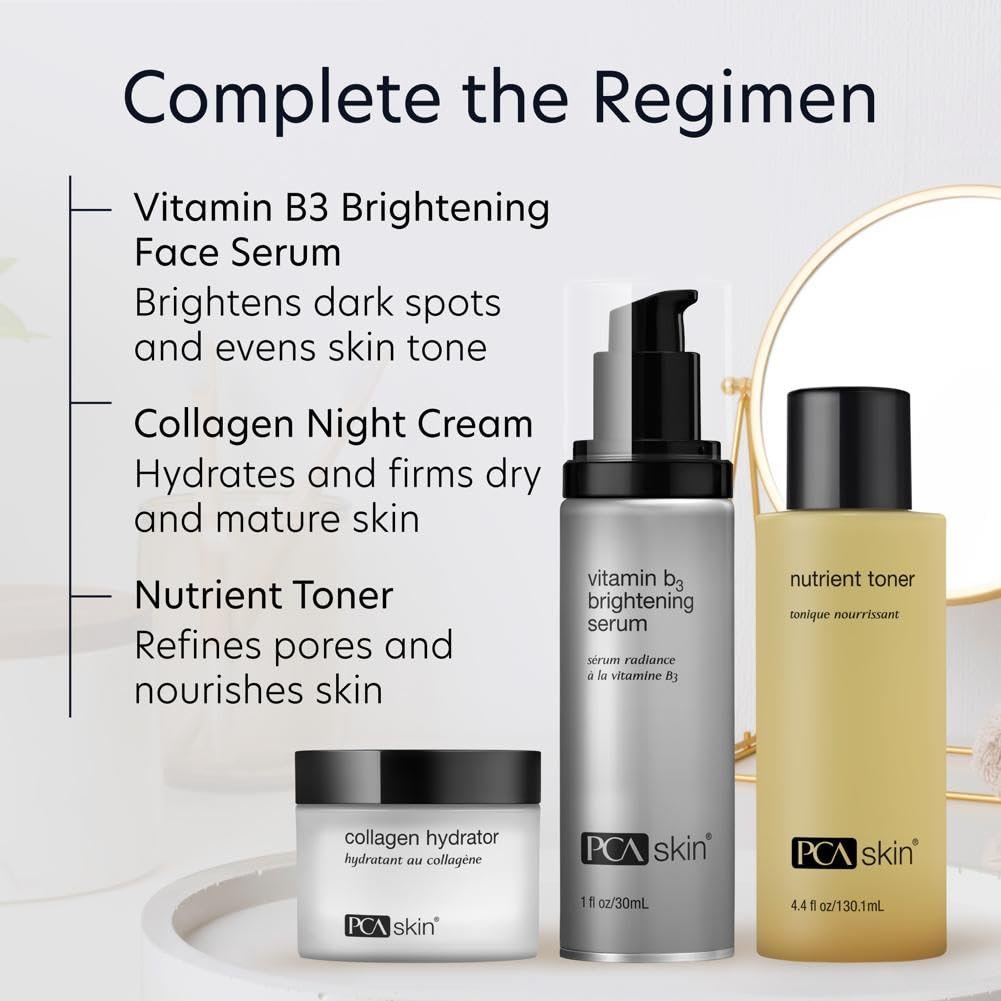 PCA SKIN Vitamin B3 Brightening Serum - Anti-Aging Niacinamide Serum for Dark Spots & Uneven Skin Tone, 1 oz Pump Avelisse