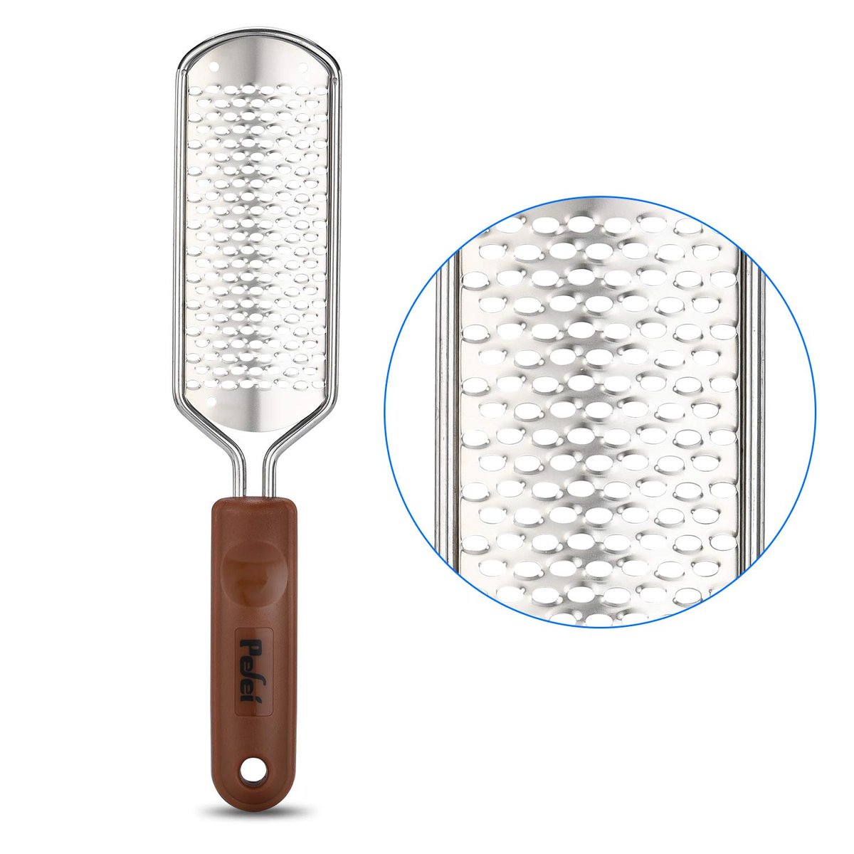 Professional Pedicure Foot File - Colossal Stainless Steel Detachable Foot Scrubber for Wet & Dry Feet - görsel 1