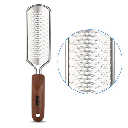 Professional Pedicure Foot File - Colossal Stainless Steel Detachable Foot Scrubber for Wet & Dry Feet