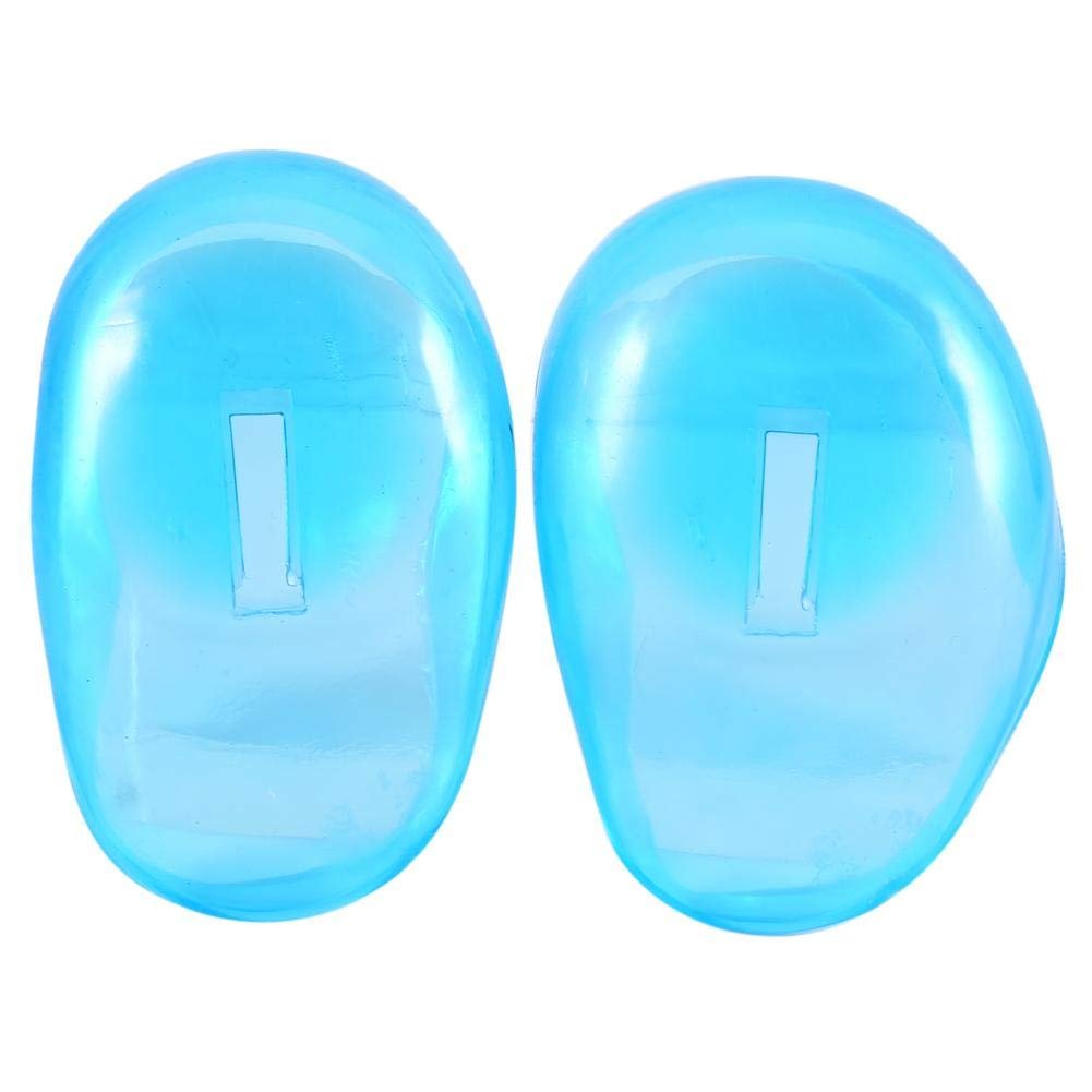 2-Pack Reusable Ear Covers for Hair Dye & Dryer – Plastic Anti-Staining Shield for Salon or Home Use (Blue) - görsel 11
