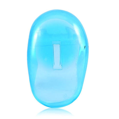 2-Pack Reusable Ear Covers for Hair Dye & Dryer – Plastic Anti-Staining Shield for Salon or Home Use (Blue)