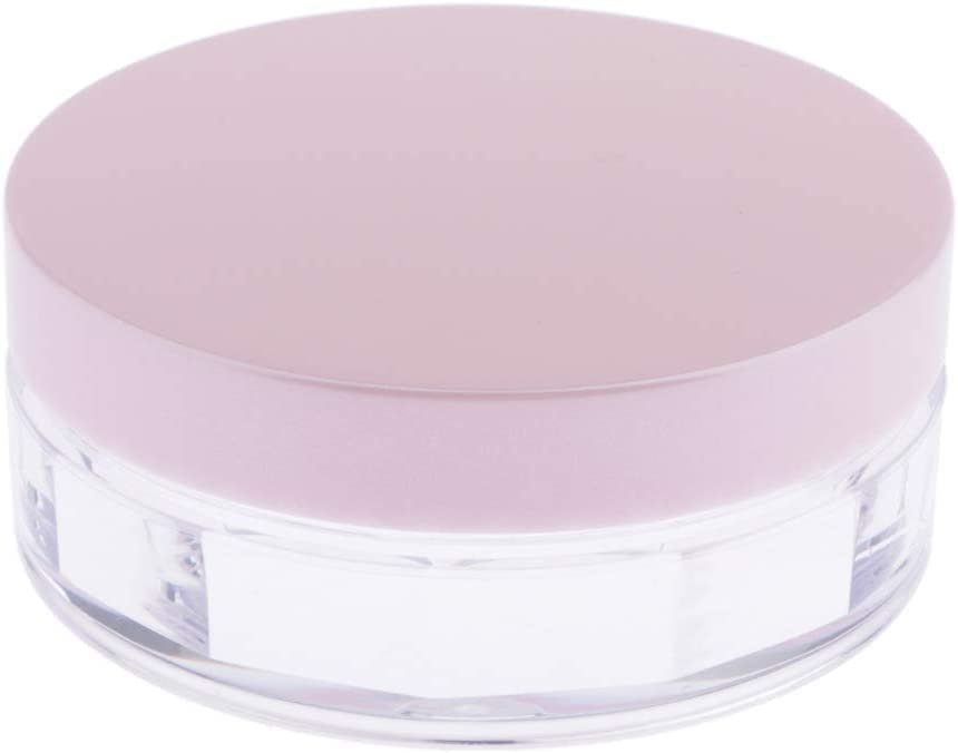 AKOAK 10 ml Empty Loose Powder Compact Container – No Leaks, Reusable Plastic Case with Sponge Puff & Elastic Net Sifter (Pink, 1 Pack) - görsel 6