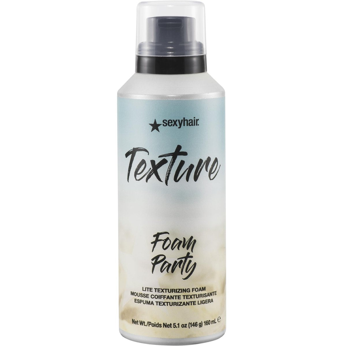 SexyHair Texture Foam Party Lite Texturizing Foam, 5.2 oz - Lightweight Volumizing Hair Foam for Flexible Texture Avelisse