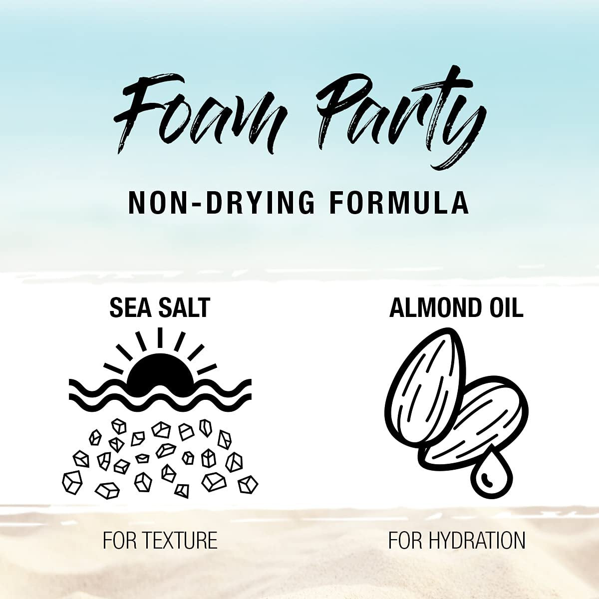 SexyHair Texture Foam Party Lite Texturizing Foam, 5.2 oz - Lightweight Volumizing Hair Foam for Flexible Texture Avelisse