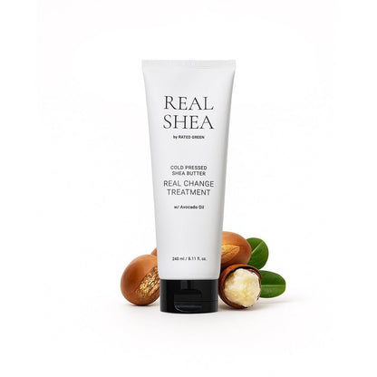 RATED GREEN Real Shea Real Change Treatment Deep Conditioning Hair Mask with Organic Shea Butter & Avocado Oil - 8.11 fl oz