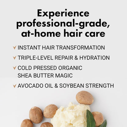 RATED GREEN Real Shea Real Change Treatment Deep Conditioning Hair Mask with Organic Shea Butter & Avocado Oil - 8.11 fl oz