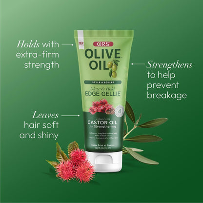 ORS Style & Sculpt Edge Gellie with Castor Oil for Strengthening - 3.5 oz