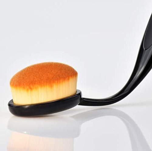 DNHCLL Professional Oval Loose Powder Toothbrush Foundation Makeup Brushes - 2 Pack for Blending Liquid, Cream or Flawless Powder Cosmetics - görsel 4