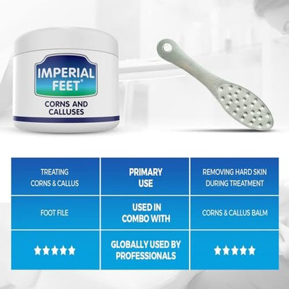 Imperial Feet 2 in 1 Foot Cream for Dry Cracked Heels - XL Foot Repair Cream for Dry Feet - Suitable for Diabetics - Professional Grade