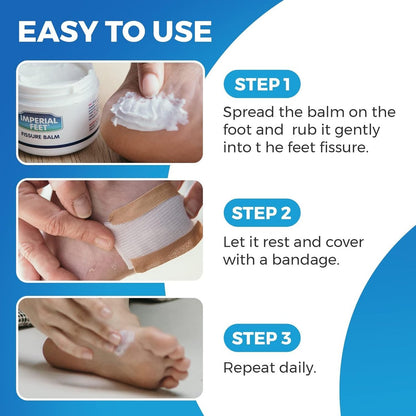 Imperial Feet 2 in 1 Foot Cream for Dry Cracked Heels - XL Foot Repair Cream for Dry Feet - Suitable for Diabetics - Professional Grade