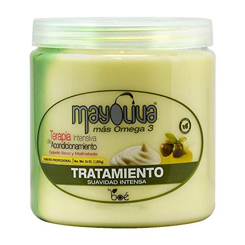 Mayoliva Omega 3 Deep Conditioning Treatment – 36 oz for Dry, Curly, Natural & Relaxed Hair Avelisse