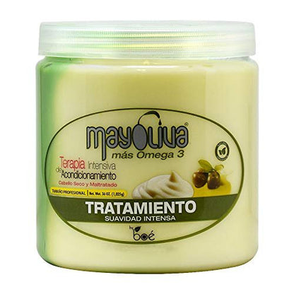 Mayoliva Omega 3 Deep Conditioning Treatment – 36 oz for Dry, Curly, Natural & Relaxed Hair Avelisse