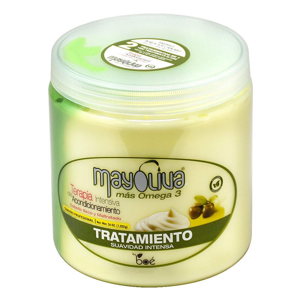 Mayoliva Omega 3 Deep Conditioning Treatment – 36 oz for Dry, Curly, Natural & Relaxed Hair Avelisse