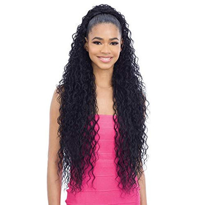 Freetress Equal Synthetic Drawstring Ponytail - Crush Girl 36" (Jet Black 1)