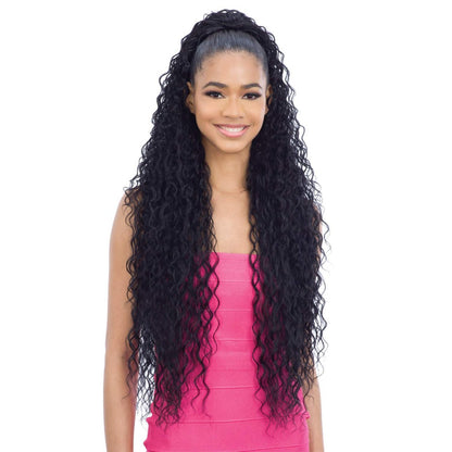 Freetress Equal Synthetic Drawstring Ponytail - Crush Girl 36" (Jet Black 1)