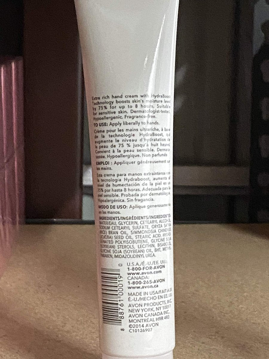 Avon Moisture Therapy Intensive Healing & Repair Hand Cream – Hypoallergenic, 4.2 oz Avelisse