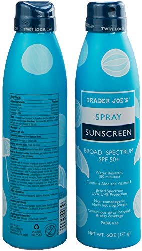 Trader Joe's Nourish Spray Sunscreen SPF 50+ Broad Spectrum (2-Pack) - 6 oz Each Avelisse