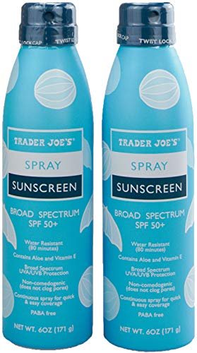 Trader Joe's Nourish Spray Sunscreen SPF 50+ Broad Spectrum (2-Pack) - 6 oz Each Avelisse