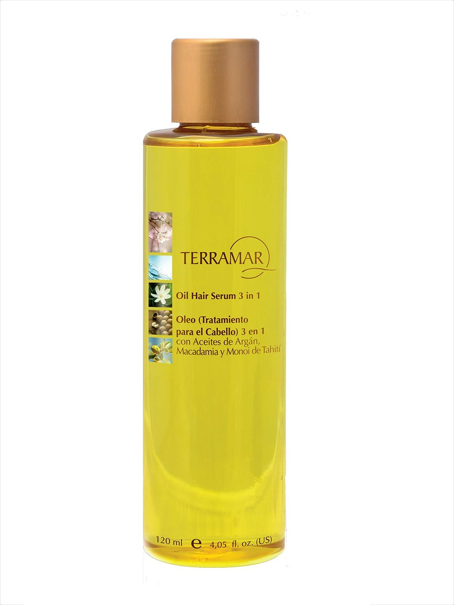 Terramar Oleo Argan Oil, Macadamia & Monoi of Tahiti Hair Treatment Oil, 4.05 oz Avelisse