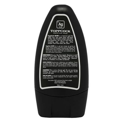Classic ToppCock Silver Ball Deodorant Gel for Men – Leave-On Odor Control for Groin & Intimate Areas – Anti-Chafing Comfort & Long-Lasting Freshness – 3.02 oz Avelisse