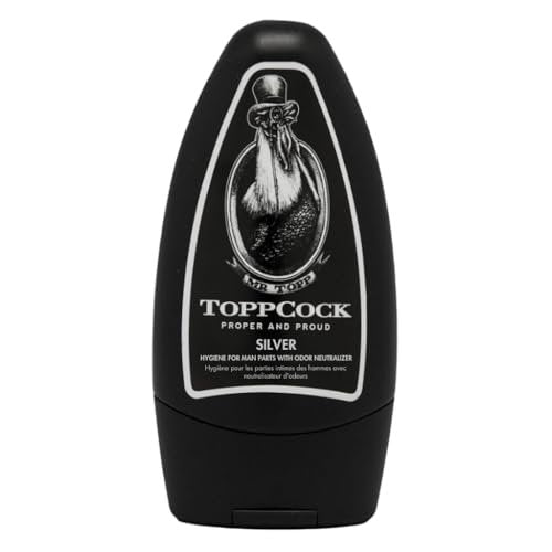 Classic ToppCock Silver Ball Deodorant Gel for Men – Leave-On Odor Control for Groin & Intimate Areas – Anti-Chafing Comfort & Long-Lasting Freshness – 3.02 oz Avelisse
