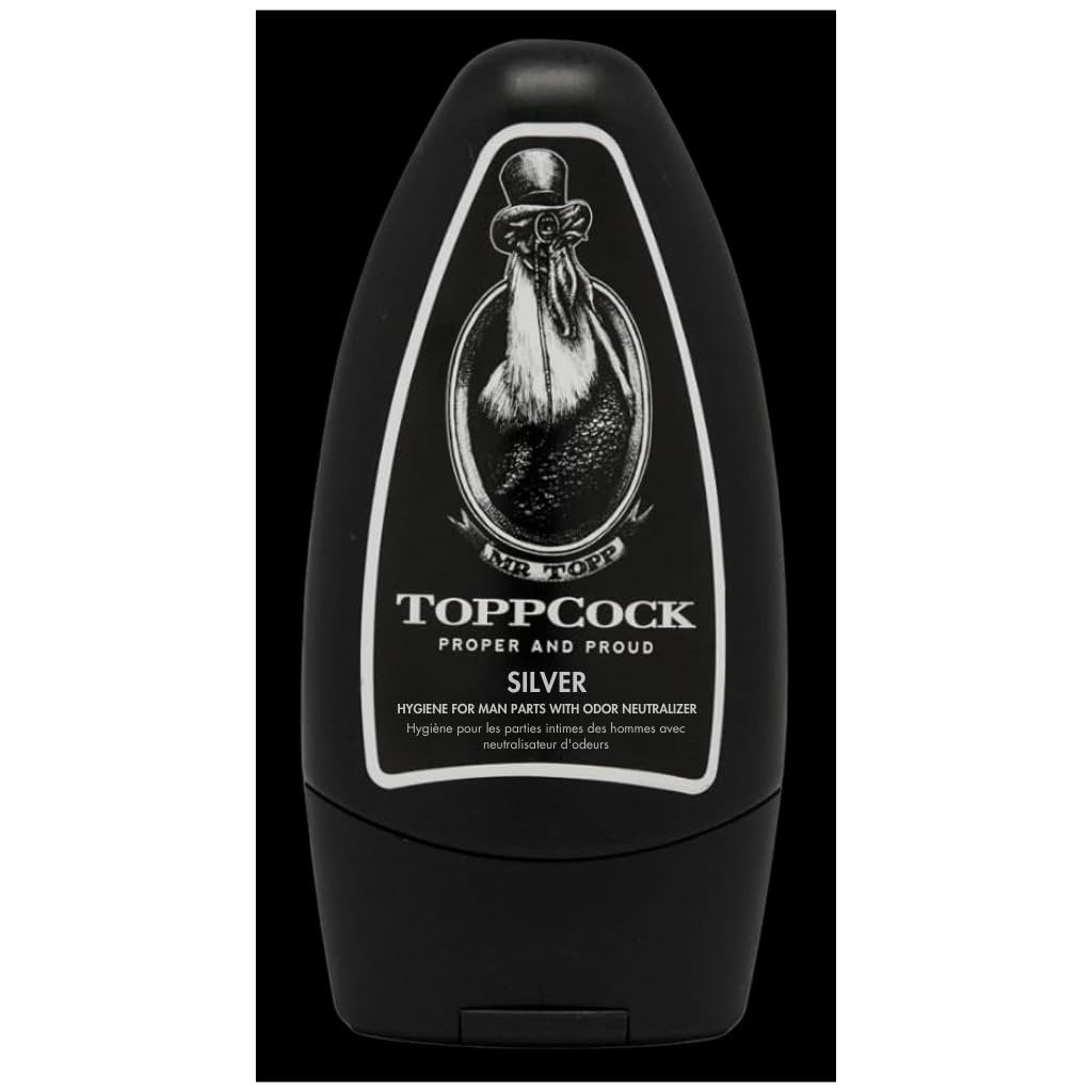 Classic ToppCock Silver Ball Deodorant Gel for Men – Leave-On Odor Control for Groin & Intimate Areas – Anti-Chafing Comfort & Long-Lasting Freshness – 3.02 oz Avelisse