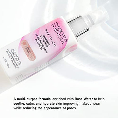 Physicians Formula Rosé All Stay Illuminating Setting Spray - Oil-Free, Alcohol-Free, Antioxidant-Rich Makeup Setting Mist, 3.4 Fl Oz Avelisse
