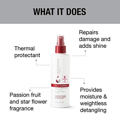 GREAT CLIPS Solutions Nourishing Leave-In Conditioner - 8oz Spray - Detangles and Hydrates Hair
