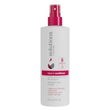 GREAT CLIPS Solutions Nourishing Leave-In Conditioner - 8oz Spray - Detangles and Hydrates Hair