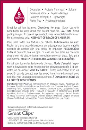 GREAT CLIPS Solutions Nourishing Leave-In Conditioner - 8oz Spray - Detangles and Hydrates Hair - görsel 10