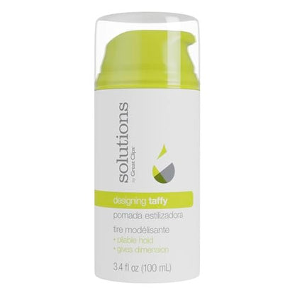 GREAT CLIPS Solutions Designing Taffy 3.4oz - Pliable Hold Styling Cream with High Shine for Wet or Dry Hair Avelisse