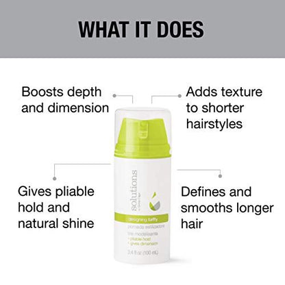 GREAT CLIPS Solutions Designing Taffy 3.4oz - Pliable Hold Styling Cream with High Shine for Wet or Dry Hair Avelisse