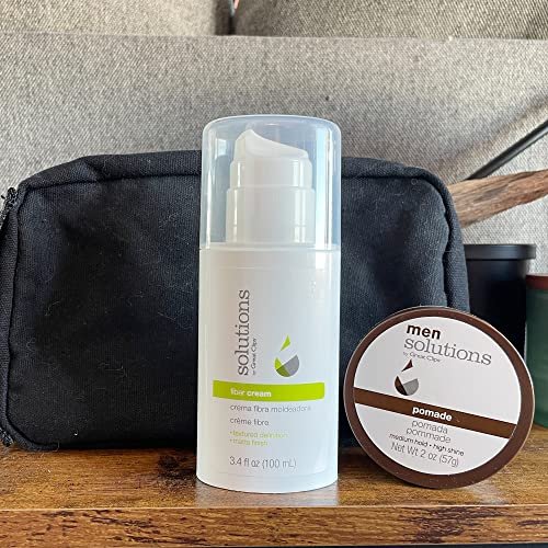 GREAT CLIPS Solutions Fiber Cream - Firm Hold with Pliable Styling, Volume & Lift for Curly Hair (3.4 oz) Avelisse